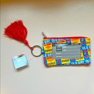 Colorful ID Wallet with Red Tassel